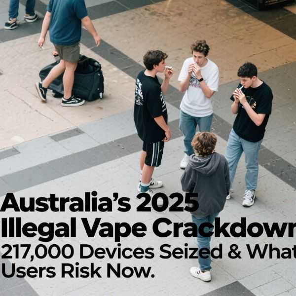 fizzyvape.net Australia's 2025 Illegal Vape Crackdown: 217,000 Devices Seized & What Users Risk Now